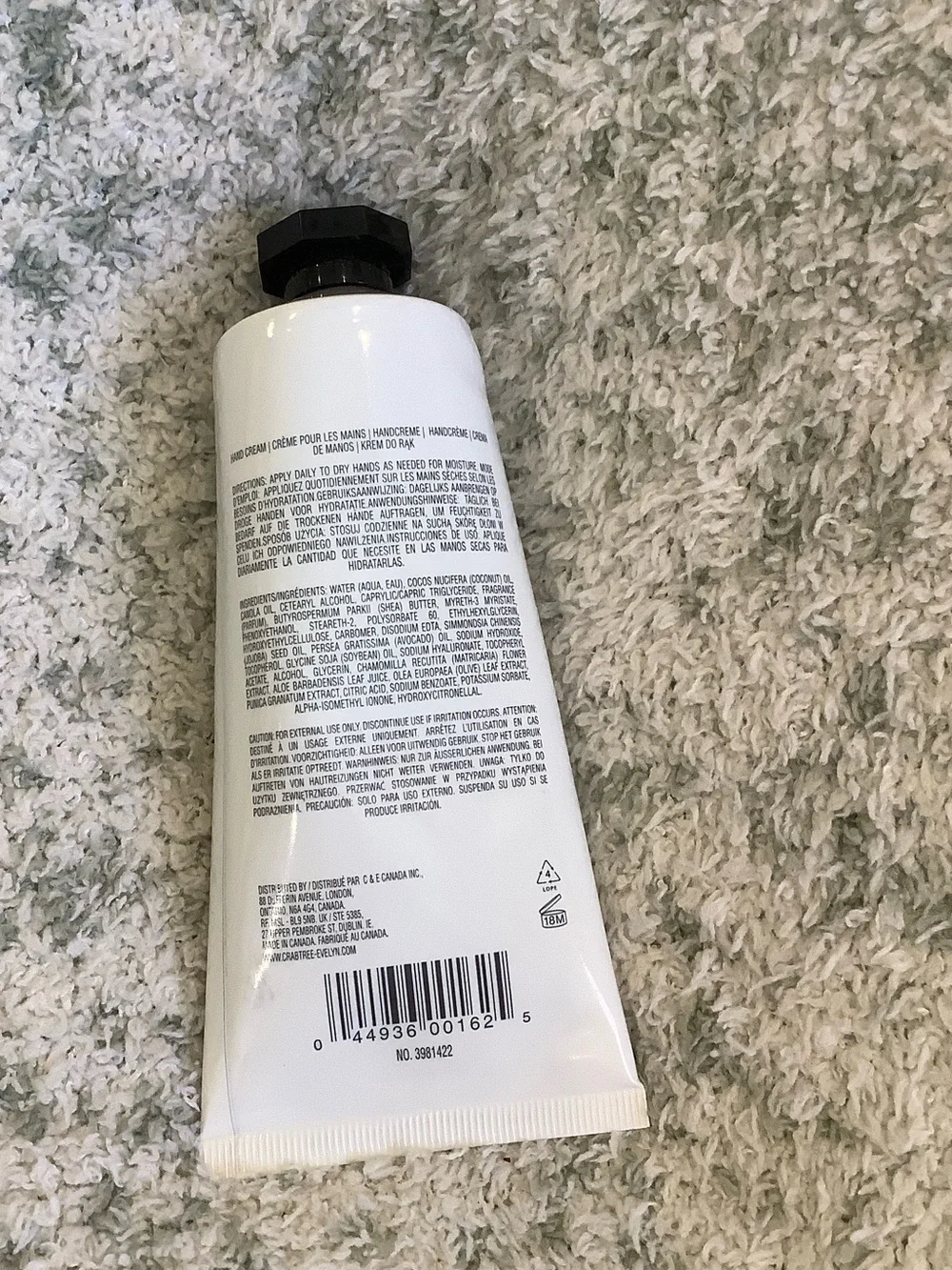 Crabtree & Evelyn Scented Vanilla & Shea Butter Hand Therapy Hand Cream NWT 3.5